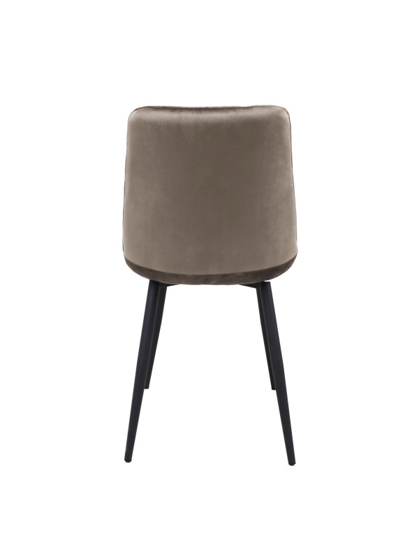 Стул AksHome Fred New бежевый/черный сзади