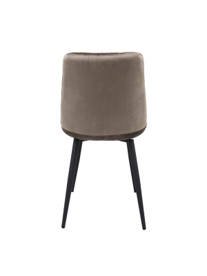 Стул AksHome Fred New бежевый/черный сзади