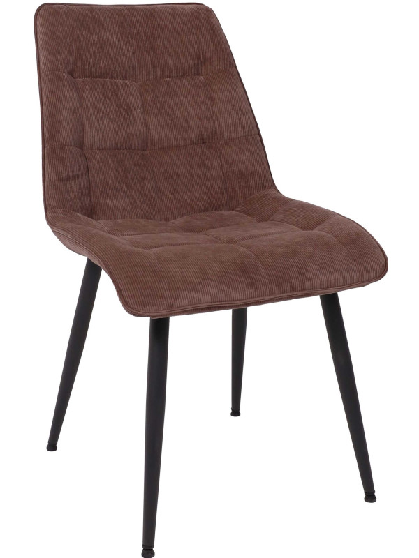 Стул AksHome Fred New коричневый вельвет/черный