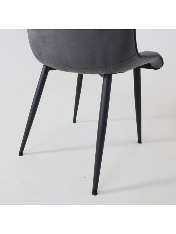 Стул AksHome Fred New серый/черный под углом