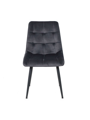 Стул AksHome Fred New серый/черный спереди