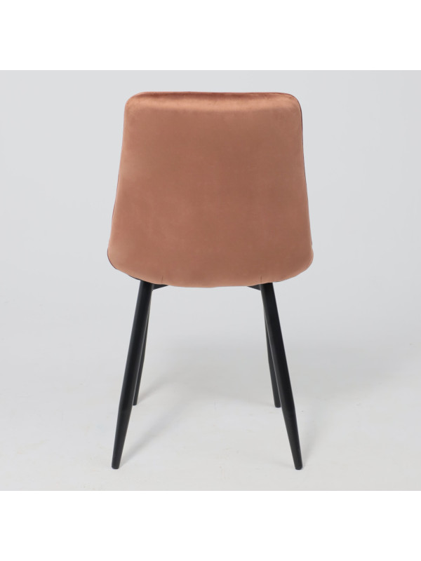 Стул AksHome Fred карамельный велюр/черный сзади