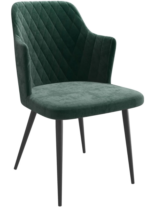 Стул MamaDoma Freddy темно-зеленый/черный