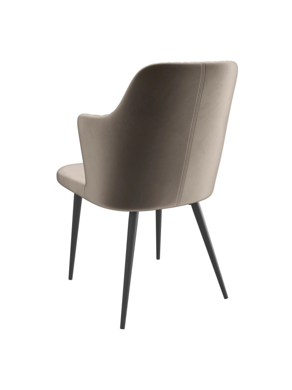 Стул MamaDoma Freddy капучино/черный сзади