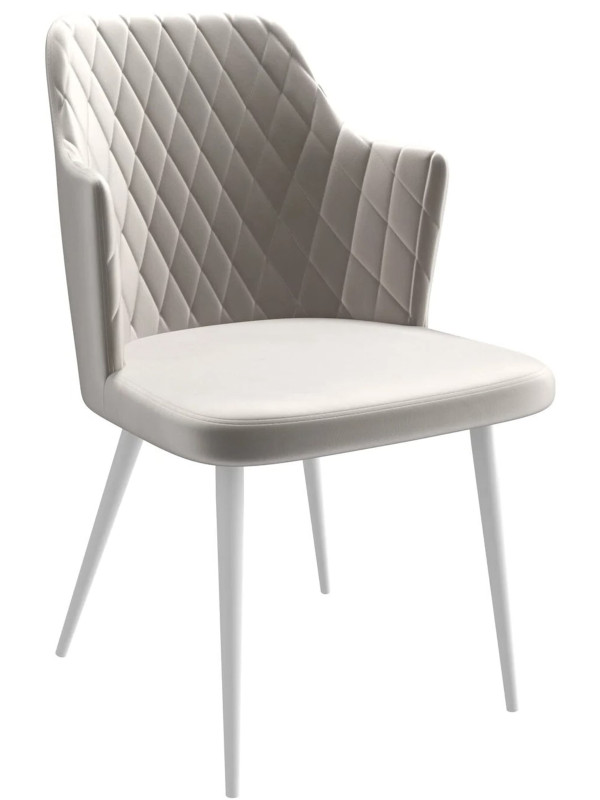 Стул MamaDoma Freddy платинум/белый