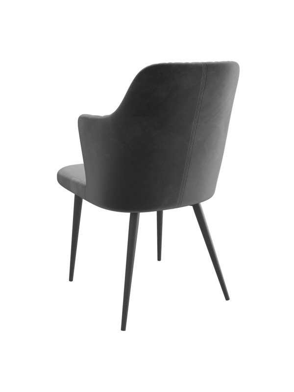 Стул MamaDoma Freddy черный сзади