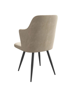 Стул MamaDoma Freddy-R1 латте/черный сзади