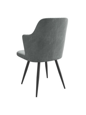 Стул MamaDoma Freddy-R1 антрацит/черный сзади