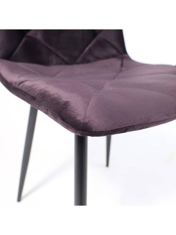 Стул AksHome Gill сливовый/черный вблизи