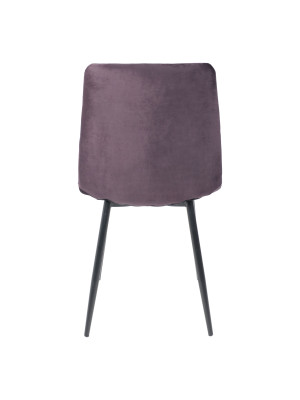 Стул AksHome Gill сливовый/черный сзади