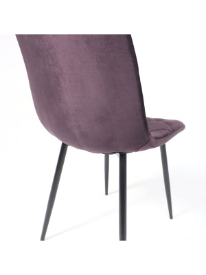 Стул AksHome Gill сливовый/черный