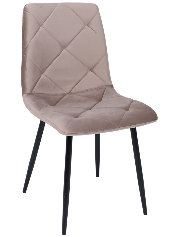 Стул AksHome Gill бежевый велюр/черный