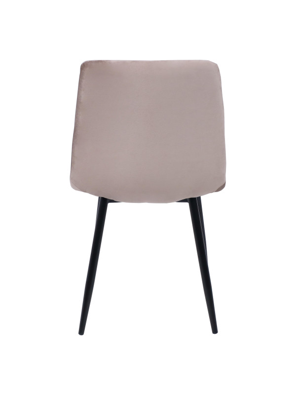 Стул AksHome Gill бежевый велюр/черный сзади