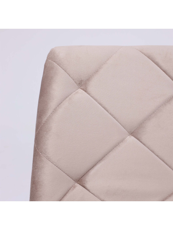 Стул AksHome Gill бежевый велюр/черный вблизи