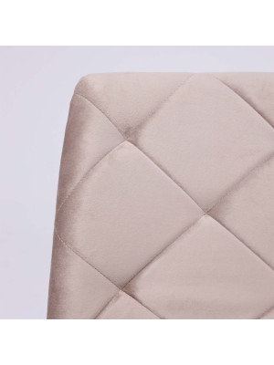 Стул AksHome Gill бежевый велюр/черный вблизи