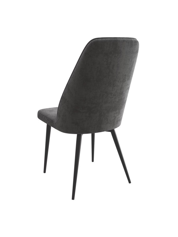 Стул MamaDoma Leonard M антрацитовый/черный сзади