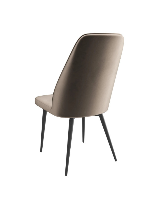 Стул MamaDoma Leonard M капучино/черный сзади