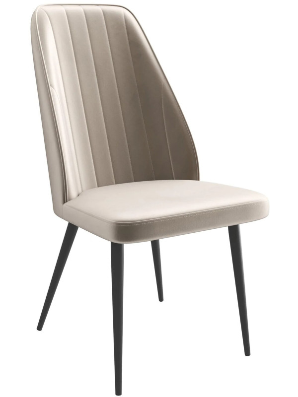 Стул MamaDoma Leonard M жемчужный/черный