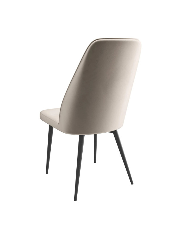 Стул MamaDoma Leonard M жемчужный/черный сзади