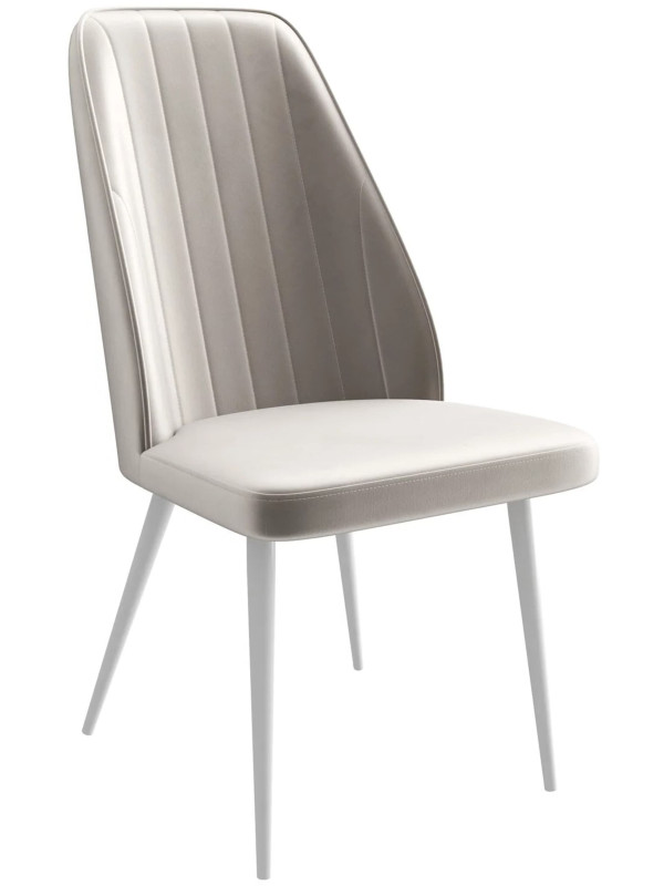 Стул MamaDoma Leonard M платинум/белый