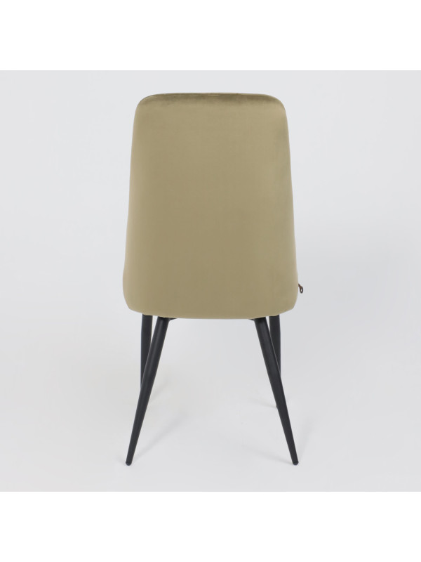 Стул MamaDoma Leonard M оливковый/черный сзади