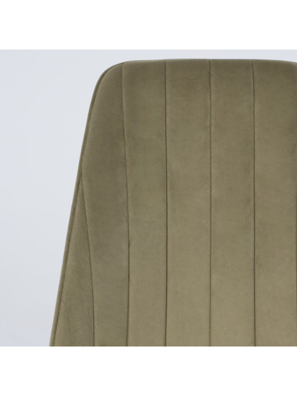 Стул MamaDoma Leonard M оливковый/черный вблизи