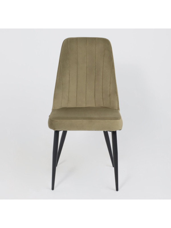 Стул MamaDoma Leonard M оливковый/черный спереди