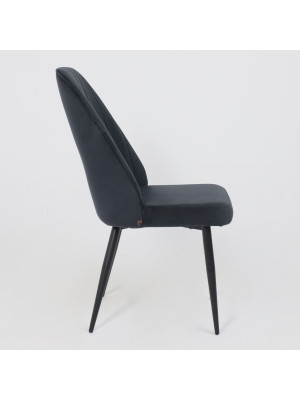 Стул MamaDoma Leonard M черный сбоку