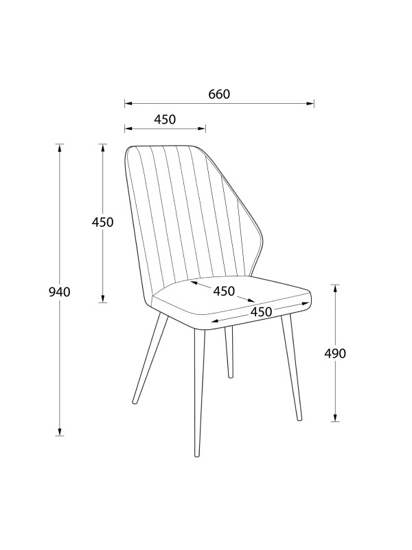 Стул MamaDoma Leonard M-R1 360 латте/черный схема