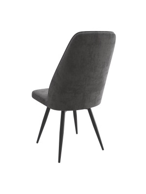 Стул MamaDoma Leonard M-R1 360 антрацитовый/черный сзади