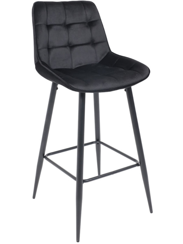 Стул AksHome Linx черный велюр