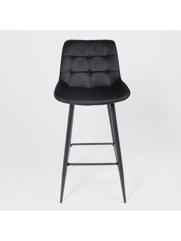 Стул AksHome Linx черный велюр спереди