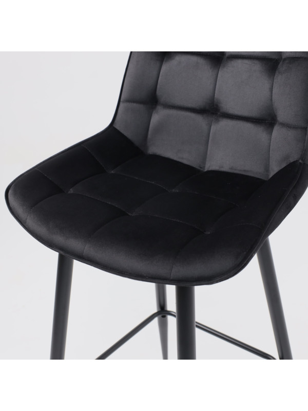 Стул AksHome Linx черный велюр сверху