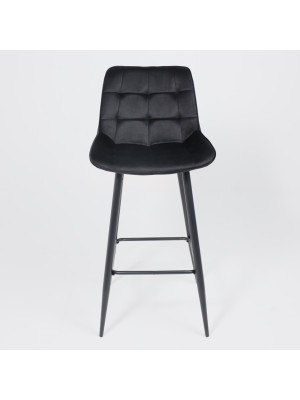 Стул AksHome Linx черный велюр спереди