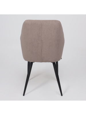 Стул MamaDoma Michael латте/черный сзади