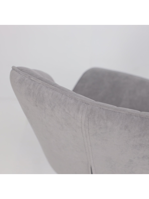 Стул MamaDoma Michael серый/черный сверху