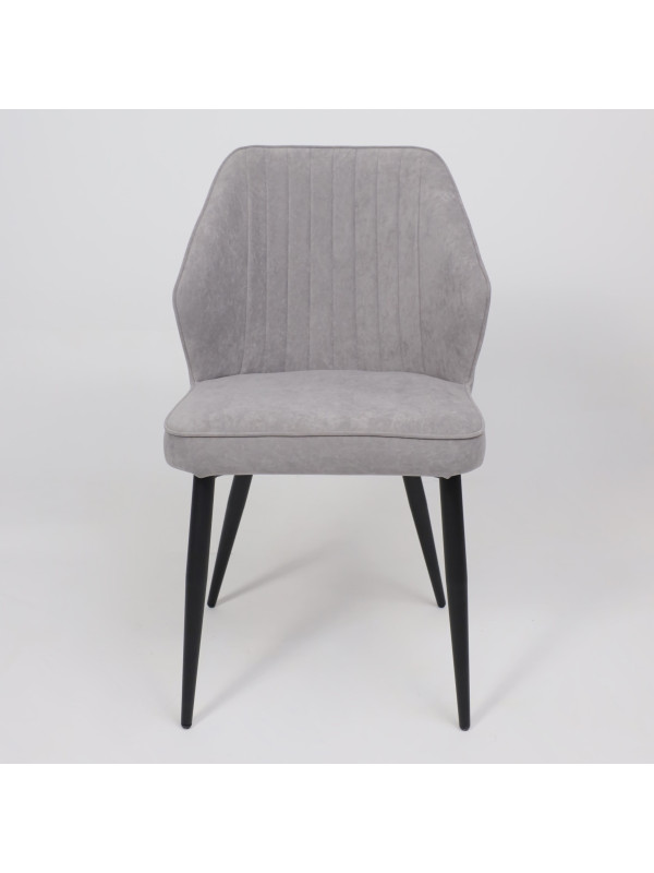 Стул MamaDoma Michael серый/черный спереди