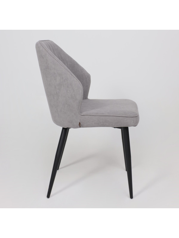 Стул MamaDoma Michael серый/черный сбоку