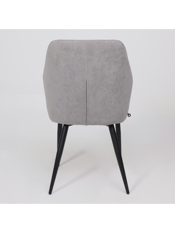 Стул MamaDoma Michael серый/черный сзади