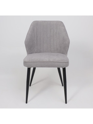 Стул MamaDoma Michael серый/черный спереди