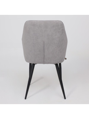 Стул MamaDoma Michael серый/черный сзади