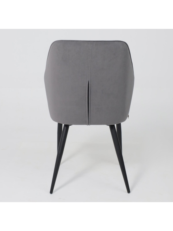 Стул MamaDoma Michael антрацитовый/черный сбоку