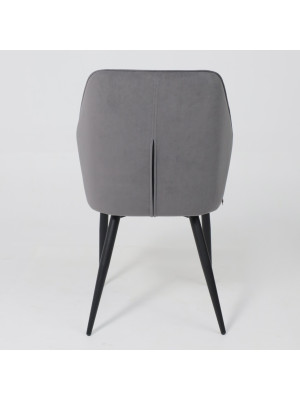 Стул MamaDoma Michael антрацитовый/черный сбоку