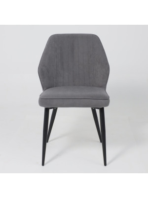 Стул MamaDoma Michael антрацитовый/черный спереди