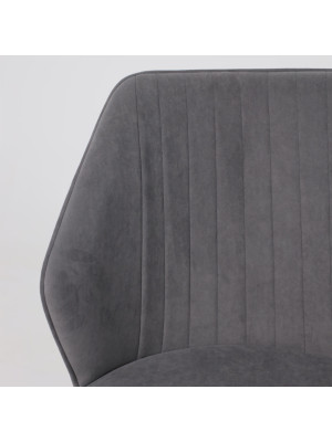 Стул MamaDoma Michael антрацитовый/черный вблизи