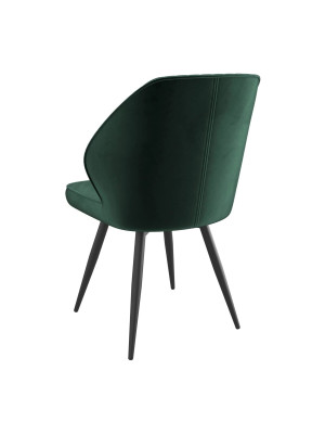 Стул MamaDoma Michael-R1 360 темно-зеленый/черный сзади