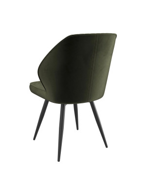 Стул MamaDoma Michael-R1 360 хаки/черный сзади