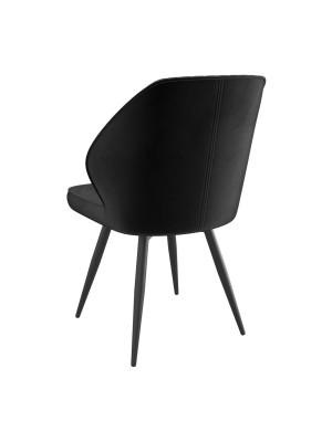 Стул MamaDoma Michael-R1 360 черный сзади