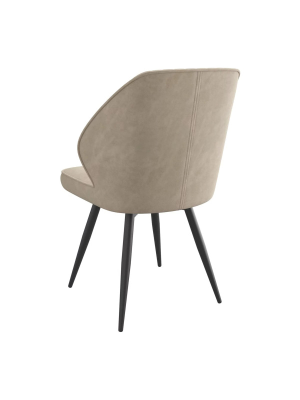 Стул MamaDoma Michael-R1 360 латте/черный сзади