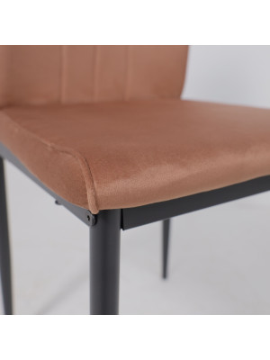 Стул AksHome Oreo бронзовый/черный под углом